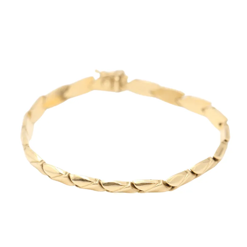 Bracelet chevrons Or jaune sold by 58 Facettes