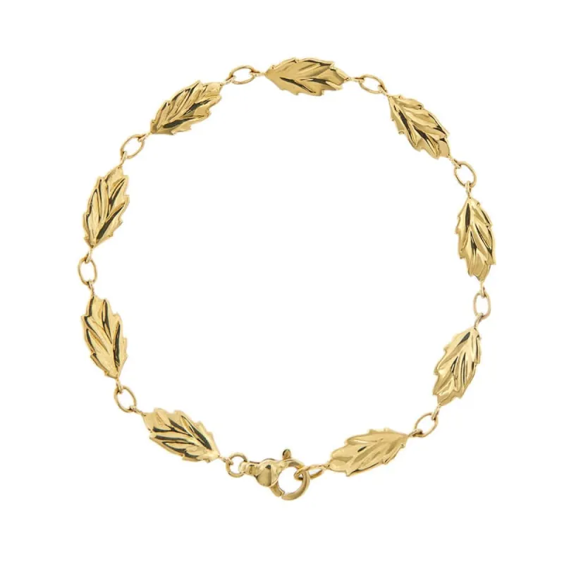 Bracelet feuilles sold by 58 Facettes