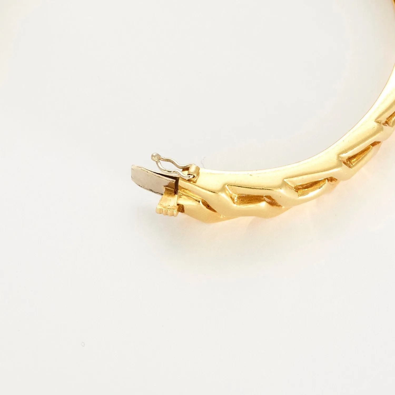 Bracelet tank or jaune diamants sold by 58 Facettes product image thumbnail 3