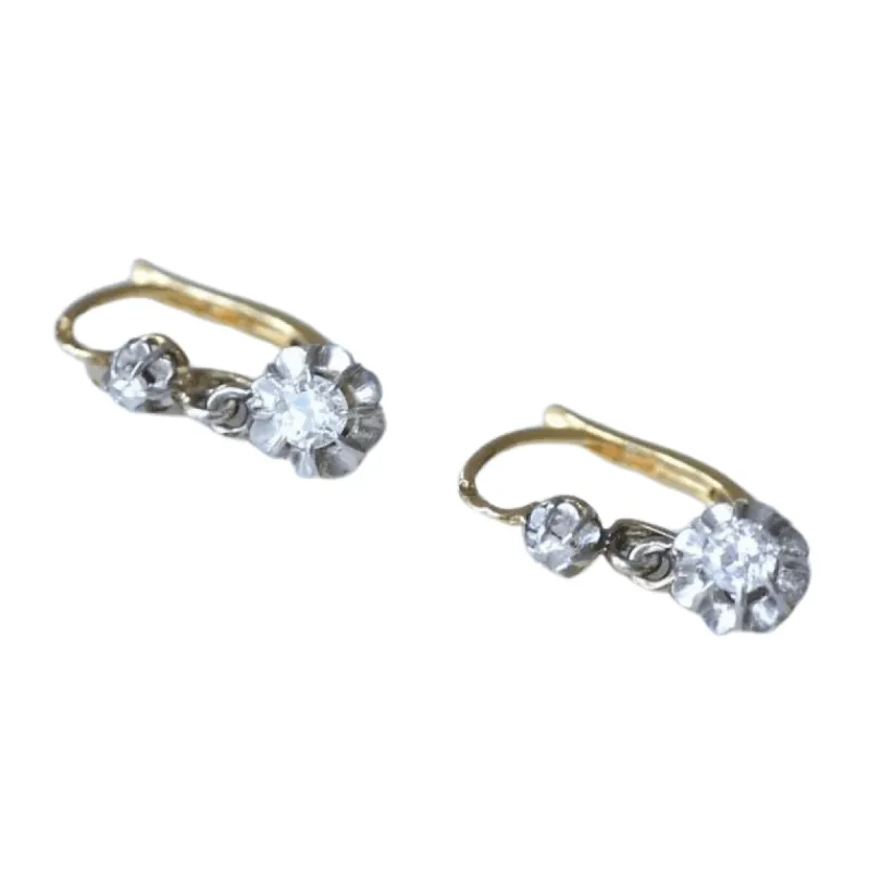 Dormeuses ancienne, diamants sold by 58 Facettes