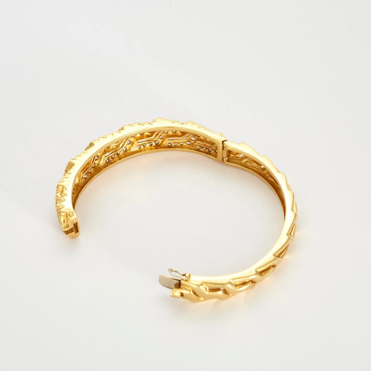 Bracelet tank or jaune diamants sold by 58 Facettes product image thumbnail 4