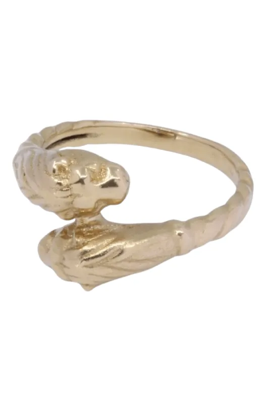 Bague têtes de lions sold by 58 Facettes