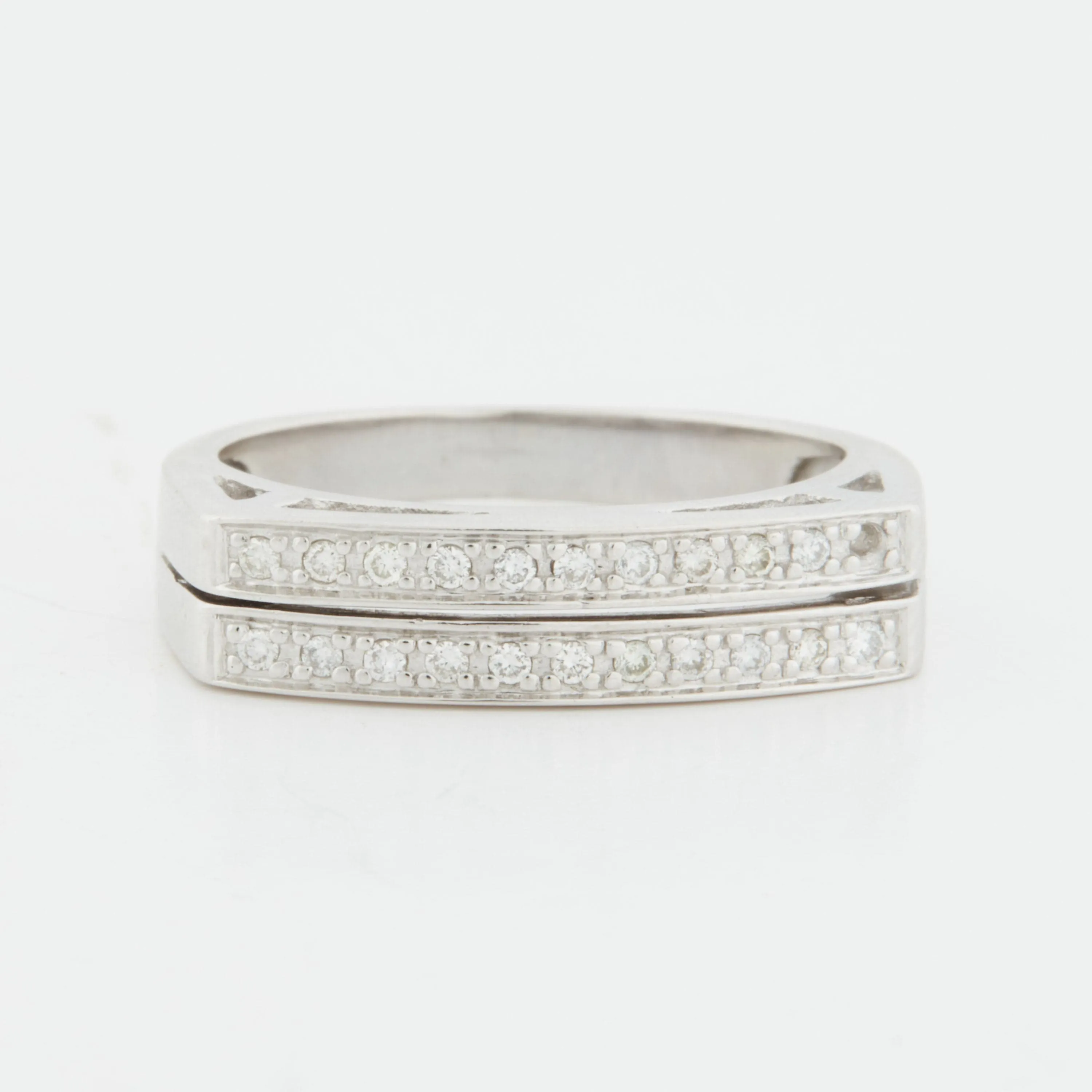 Bague Or Blanc - Diamants sold by 58 Facettes product image thumbnail 5