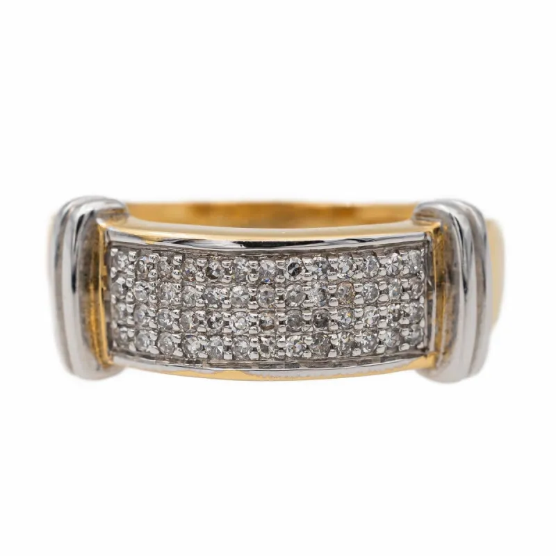 Bague Bandeau Or jaune Diamant sold by 58 Facettes