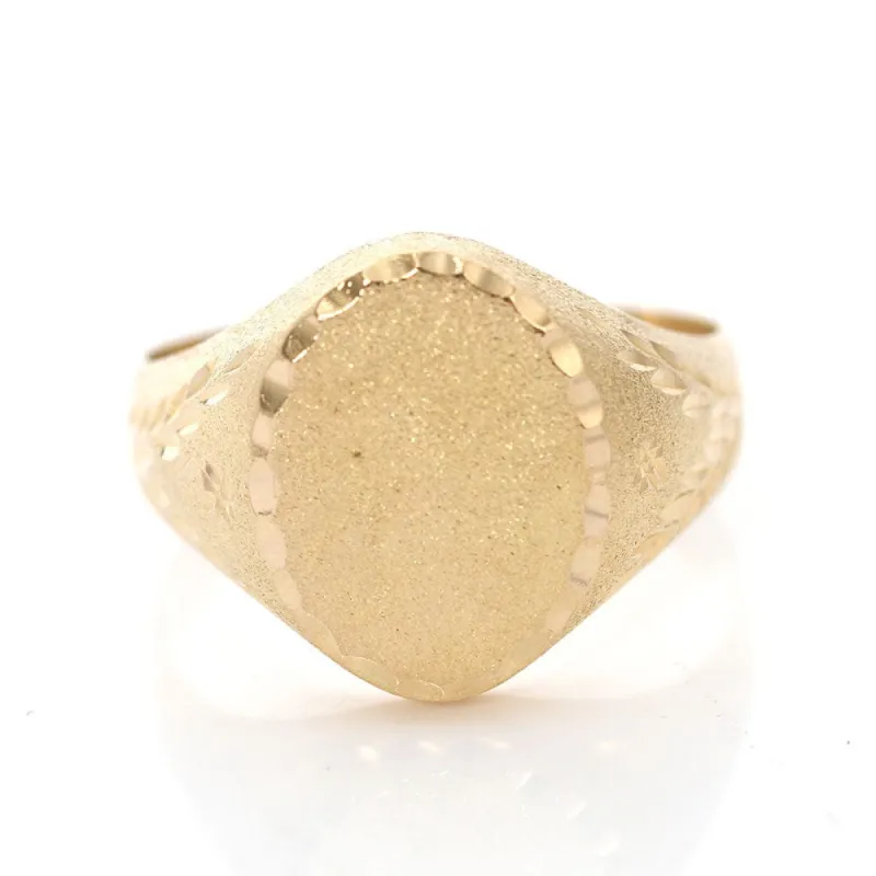 Timbre texturisé en or jaune sold by 58 Facettes