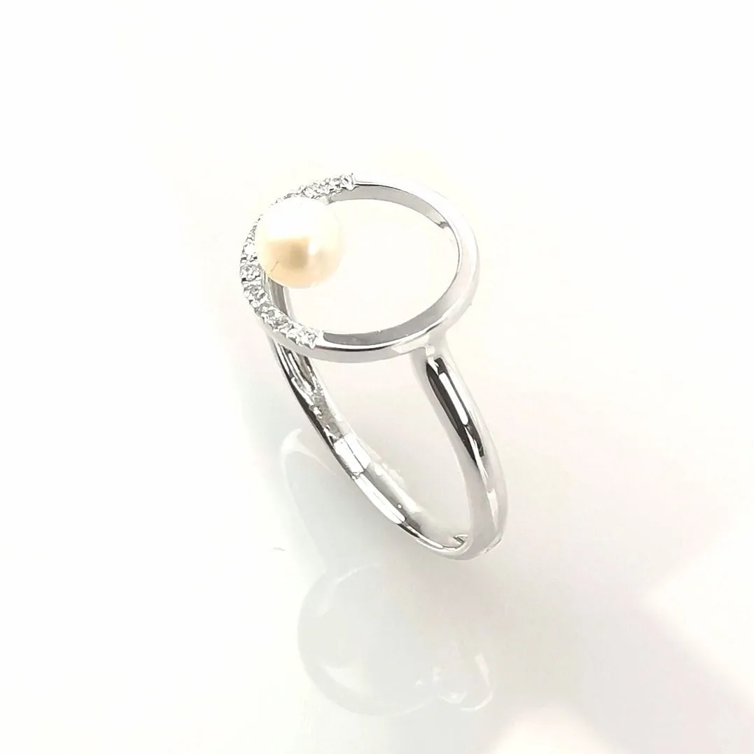 Bague Diamants Et Perle sold by 58 Facettes product image thumbnail 5