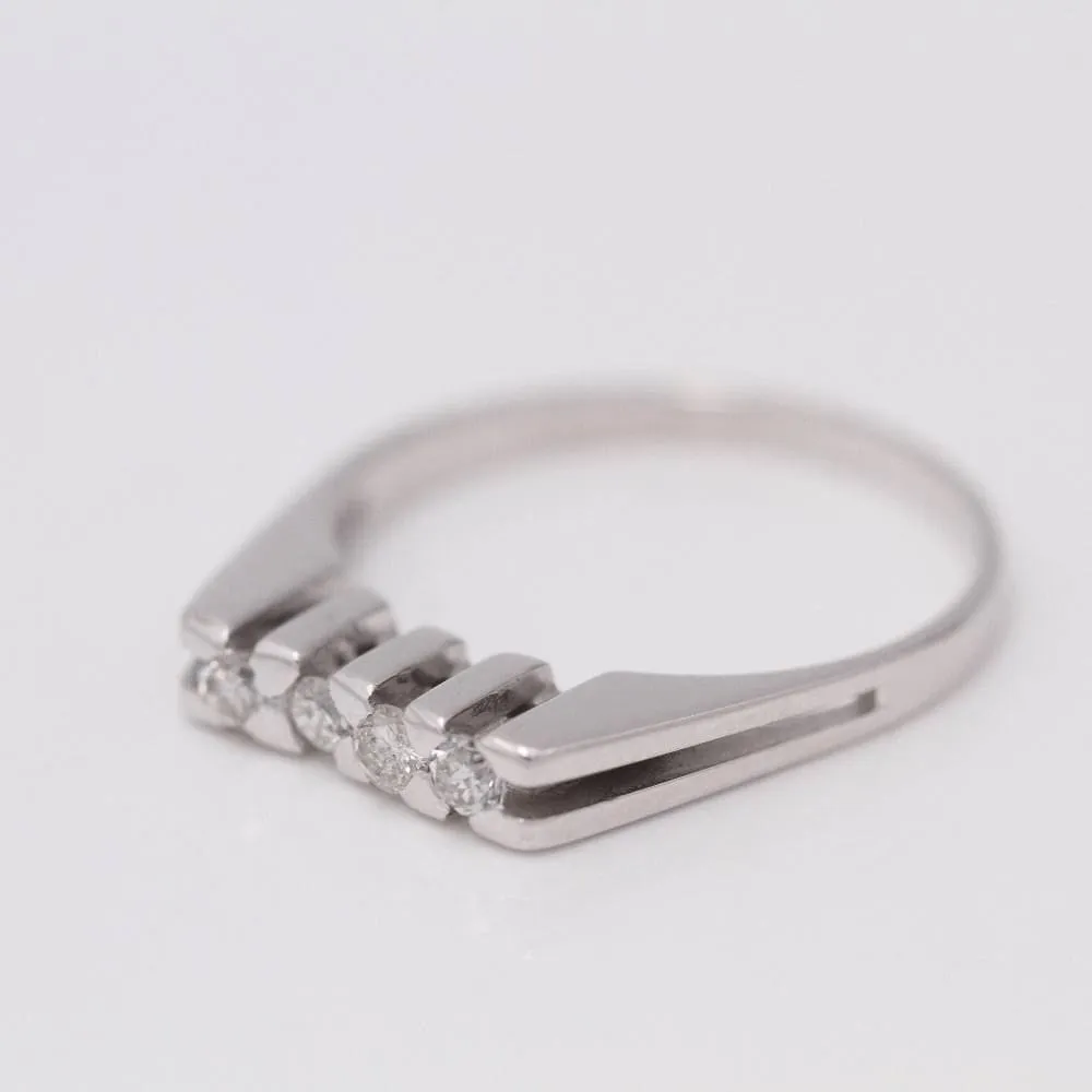 Bague Or blanc Diamants sold by 58 Facettes product image thumbnail 5