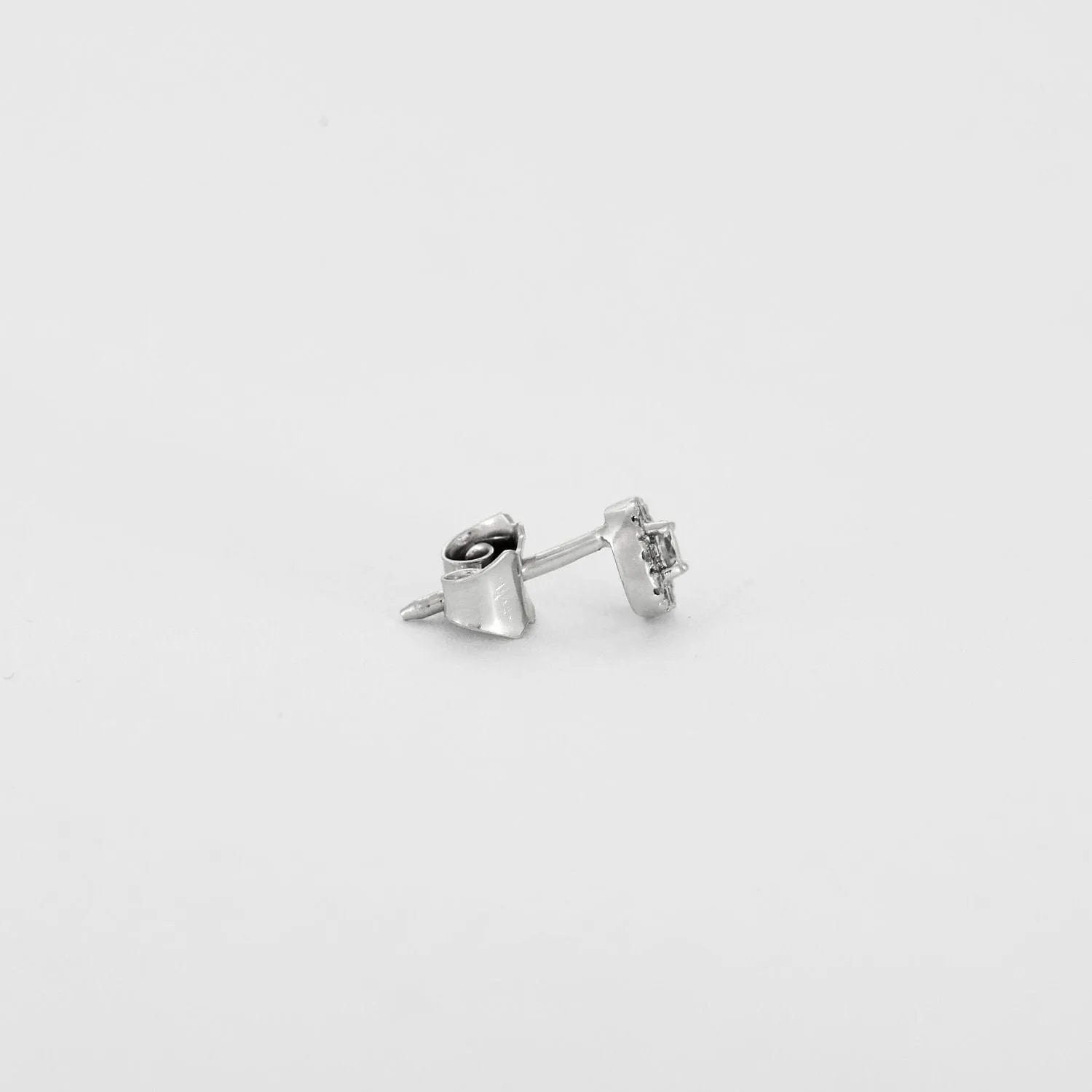 Boucles d'oreilles or blanc serties de diamants sold by 58 Facettes product image thumbnail 4