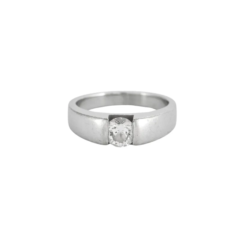 Bague Solitaire Or blanc Diamant 0.60ct sold by 58 Facettes