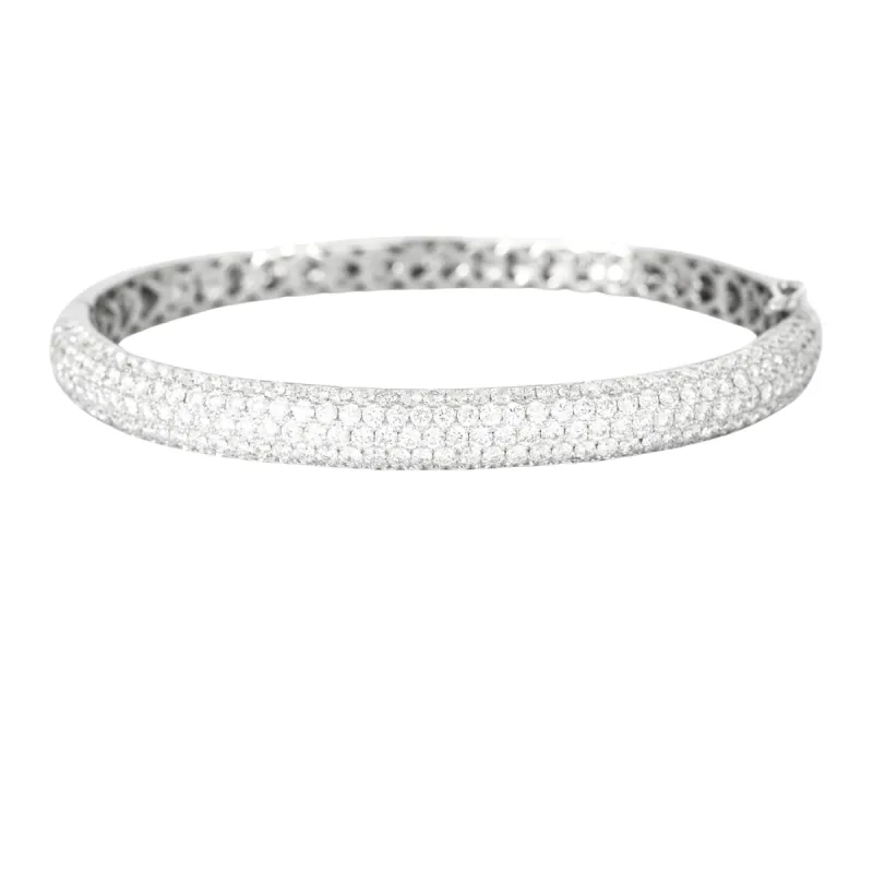 Bracelet en or gris et diamants sold by 58 Facettes