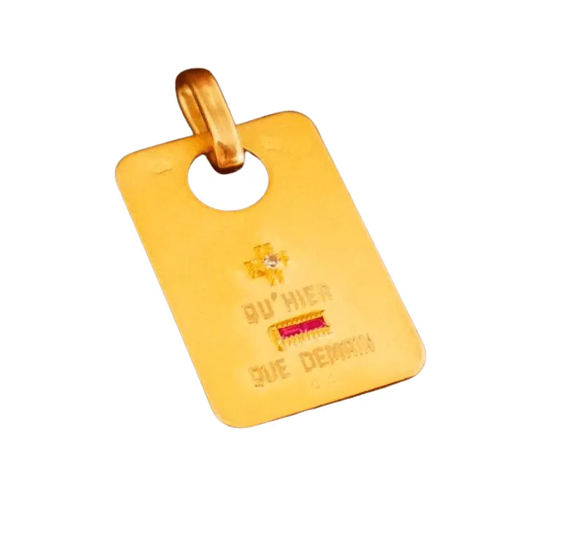 AUGIS - Médaille d'Amour Diamant et Rubis, Or sold by 58 Facettes