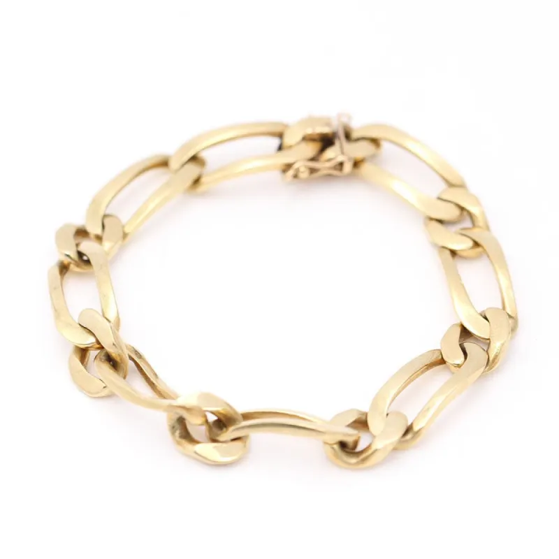 Bracelet Or jaune massif alterné sold by 58 Facettes