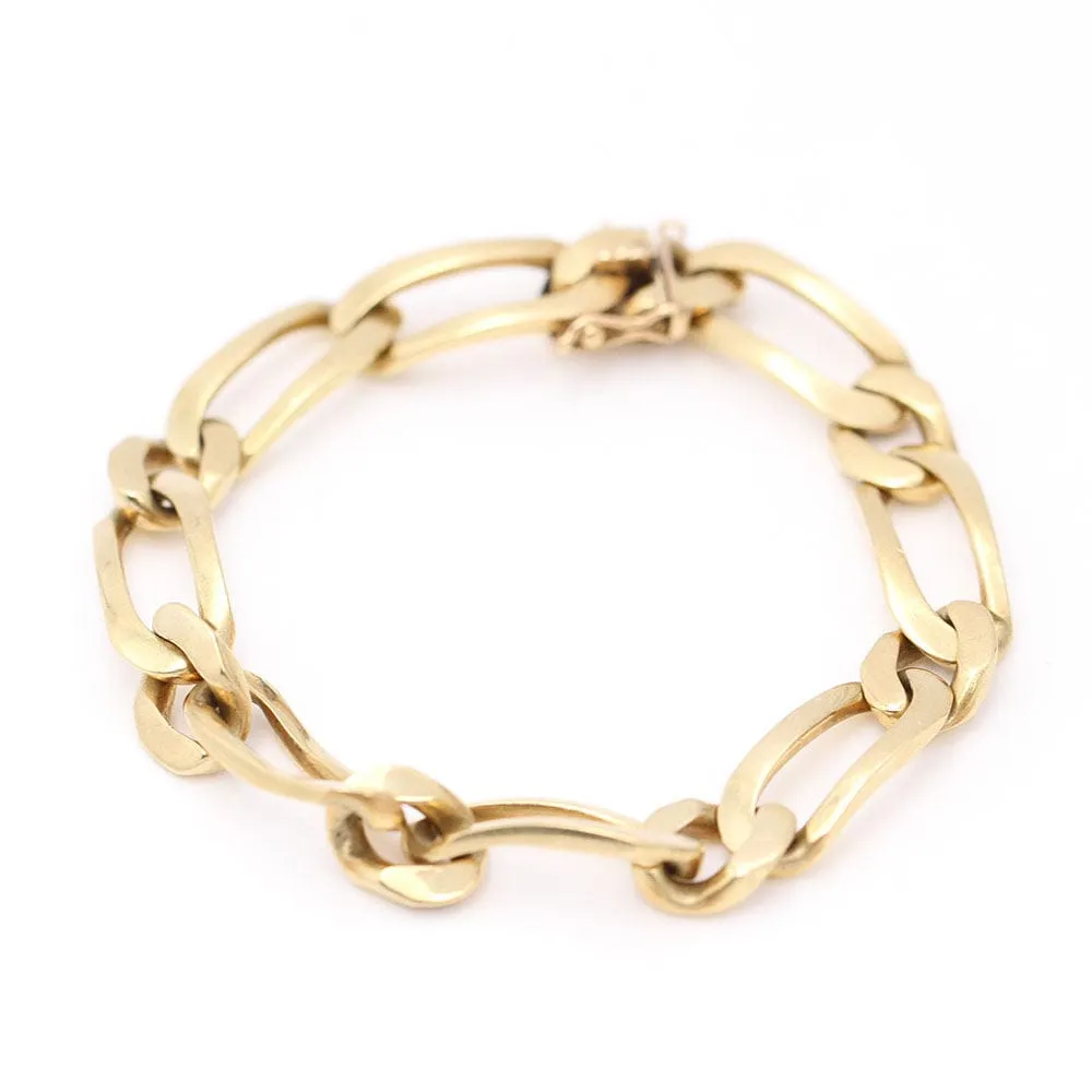 Bracelet Or jaune massif alterné sold by 58 Facettes