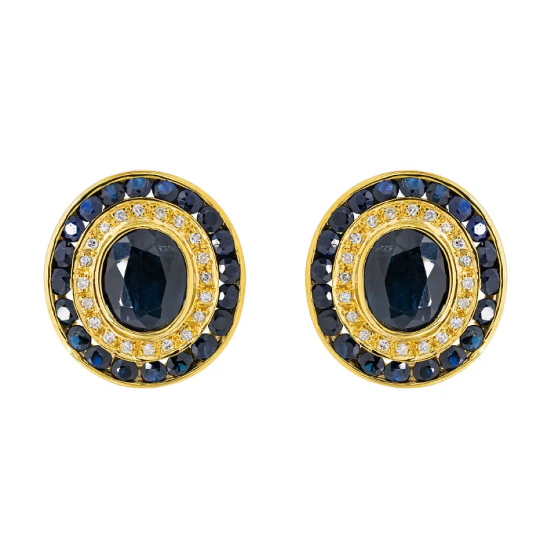 Boucles d'oreilles Or jaune Saphir sold by 58 Facettes