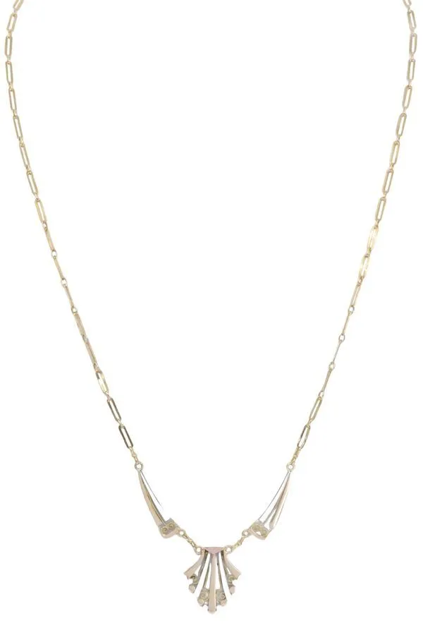 Collier or jaune art déco sold by 58 Facettes