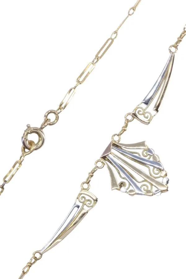 Collier or jaune art déco sold by 58 Facettes product image thumbnail 3