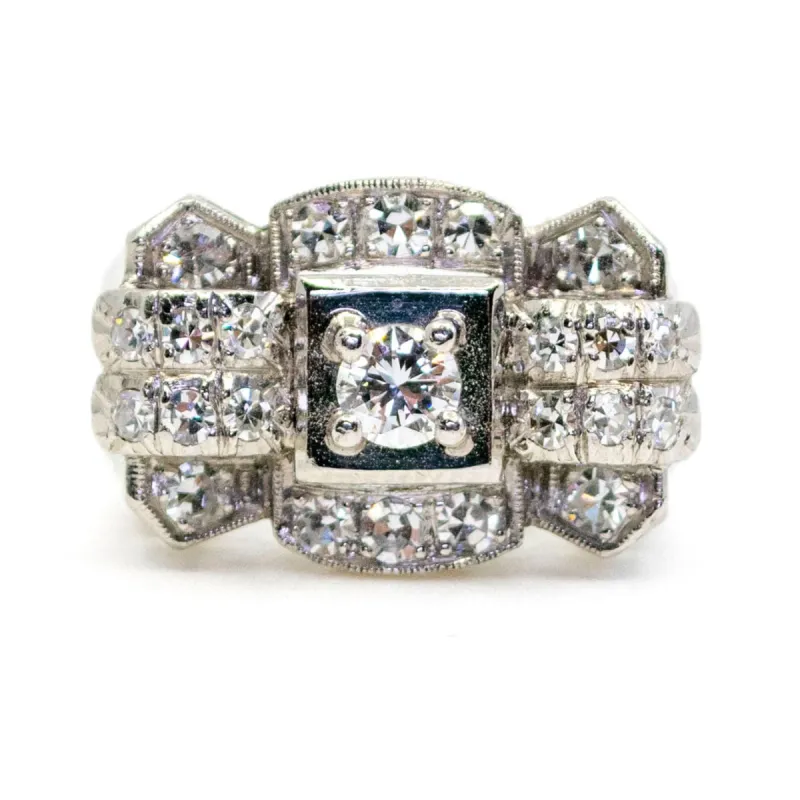 Bague Diamant Platine sold by 58 Facettes