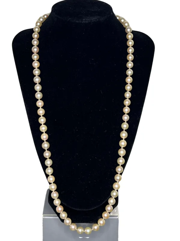 Superbe Collier Perles de culture blanches Akoya sold by 58 Facettes
