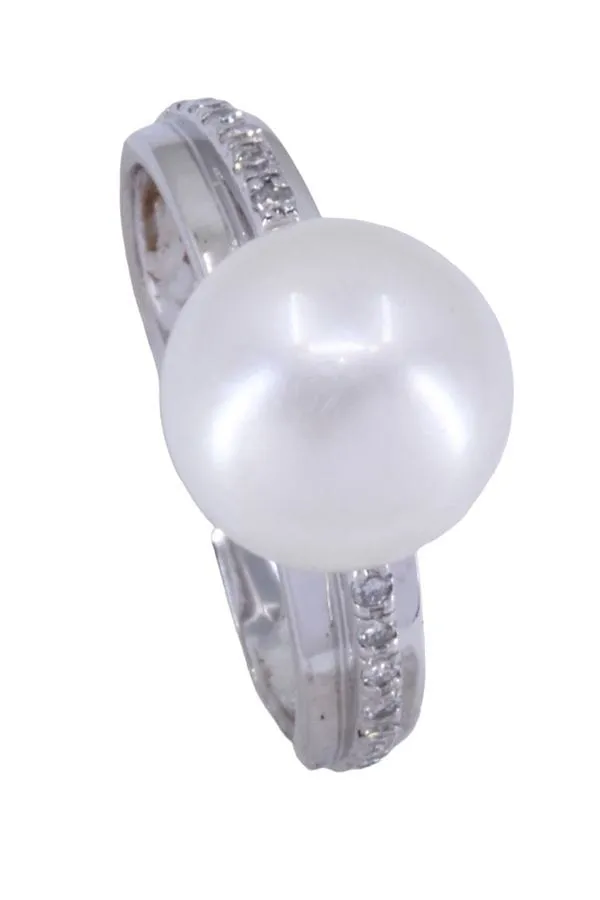 BAGUE PERLE ET DIAMANTS sold by 58 Facettes product image thumbnail 5
