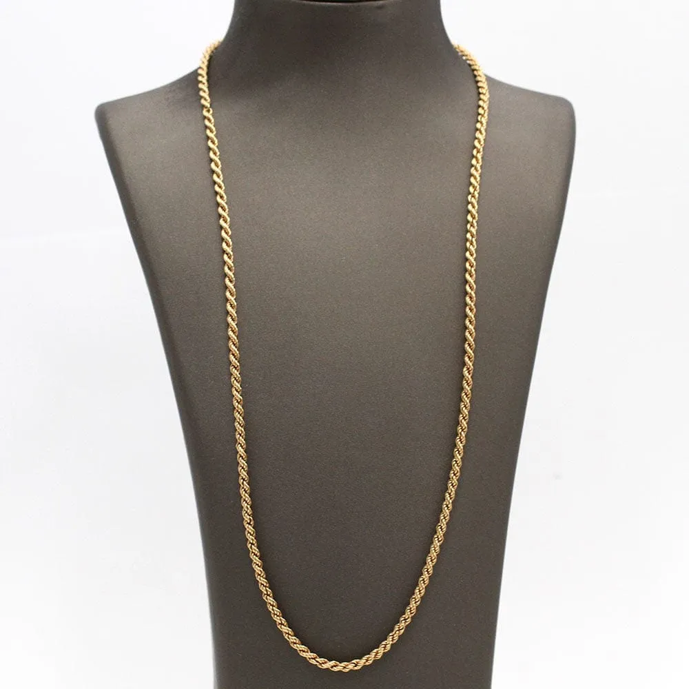 Chaîne or jaune massif sold by 58 Facettes product image thumbnail 3