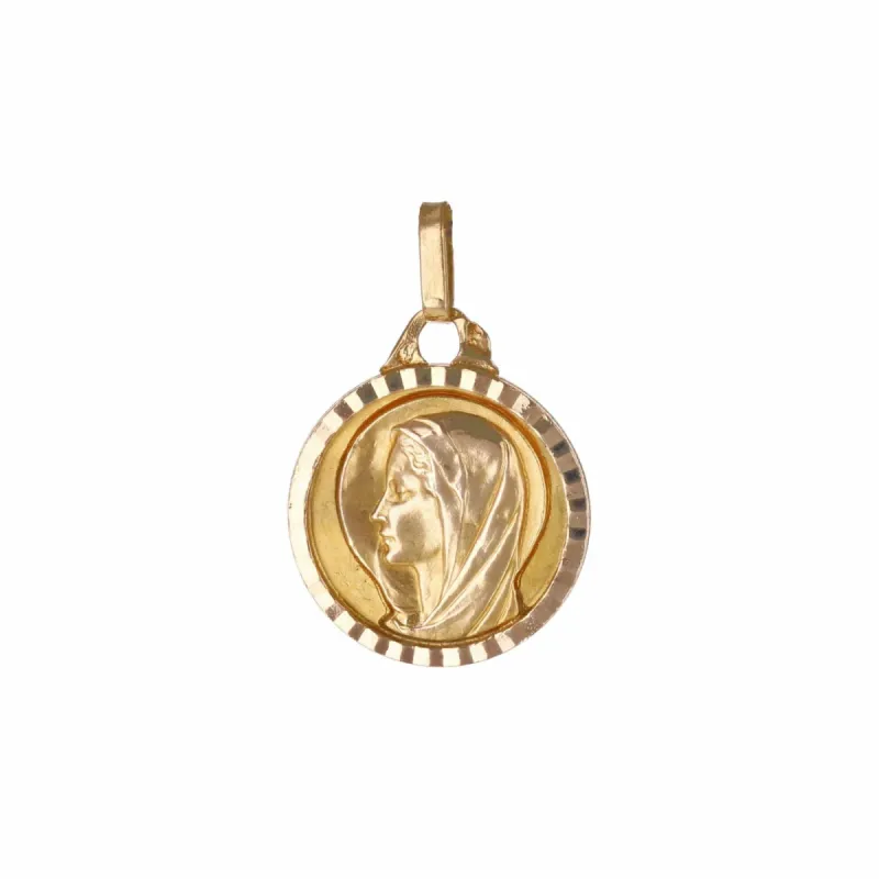 Petite médaille Vierge Marie or jaune sold by 58 Facettes