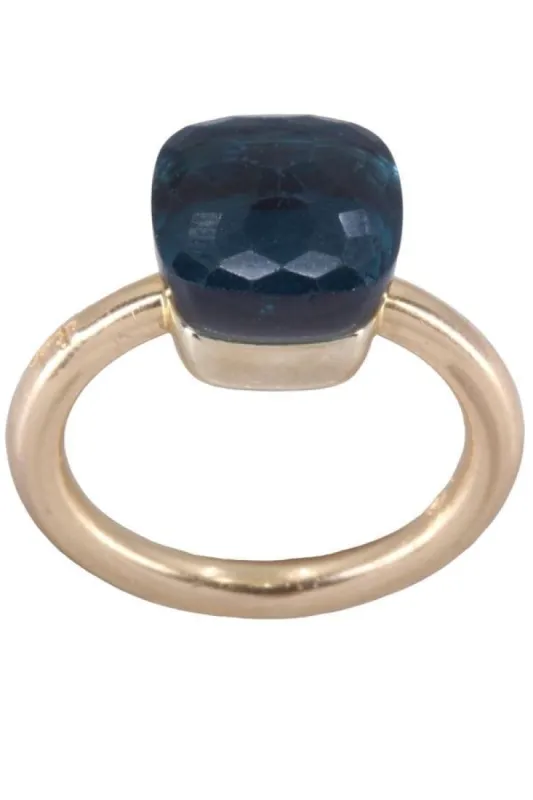 POMELLATO - BAGUE NUDO CLASSIC TOPAZE BLUE LONDON sold by 58 Facettes