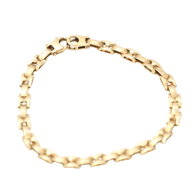 Bracelet rectangles dorés sold by 58 Facettes