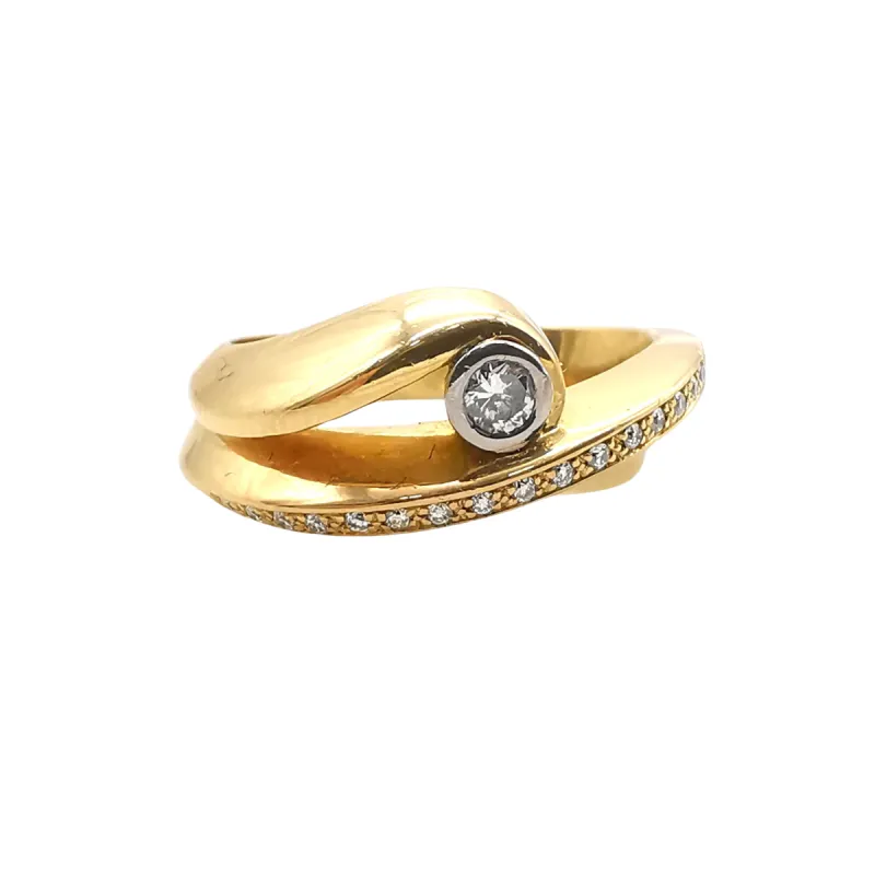 Bague or & diamants sold by 58 Facettes