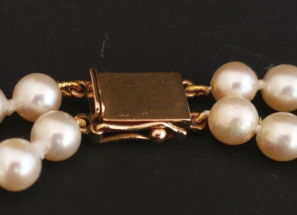 Collier de Perles de Culture 2 Rangs, Fermoir Or sold by 58 Facettes product image thumbnail 4