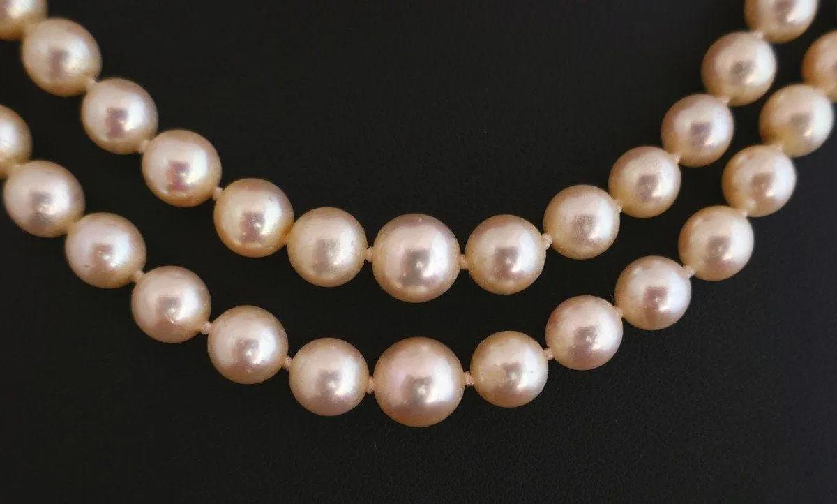 Collier de Perles de Culture 2 Rangs, Fermoir Or sold by 58 Facettes product image thumbnail 2