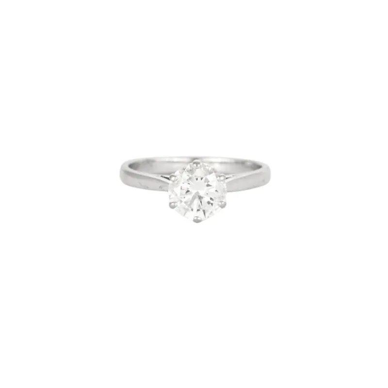 Bague or blanc solitaire 1,10ct sold by 58 Facettes