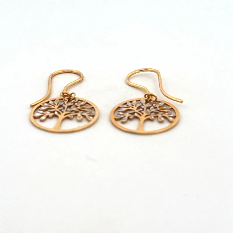 Boucles d'oreilles arbre de vie or jaune sold by 58 Facettes