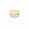 Bague or jaune et diamants sold by 58 Facettes
