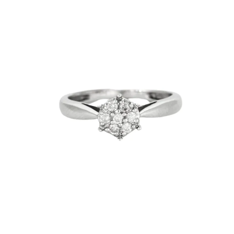 Bague Solitaire or blanc diamants sold by 58 Facettes