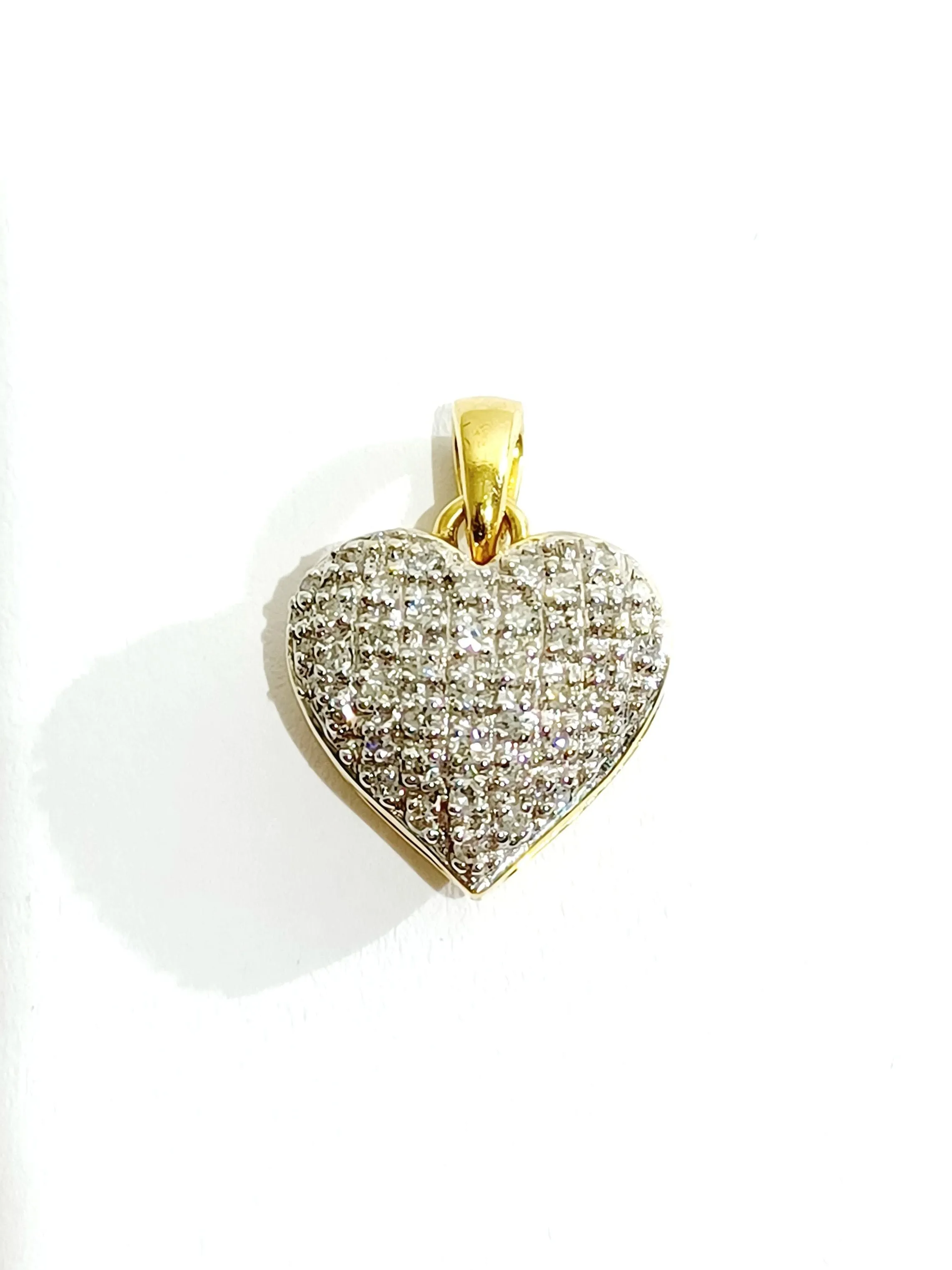 Pendentif cœur Or jaune Diamants sold by 58 Facettes product image thumbnail 3
