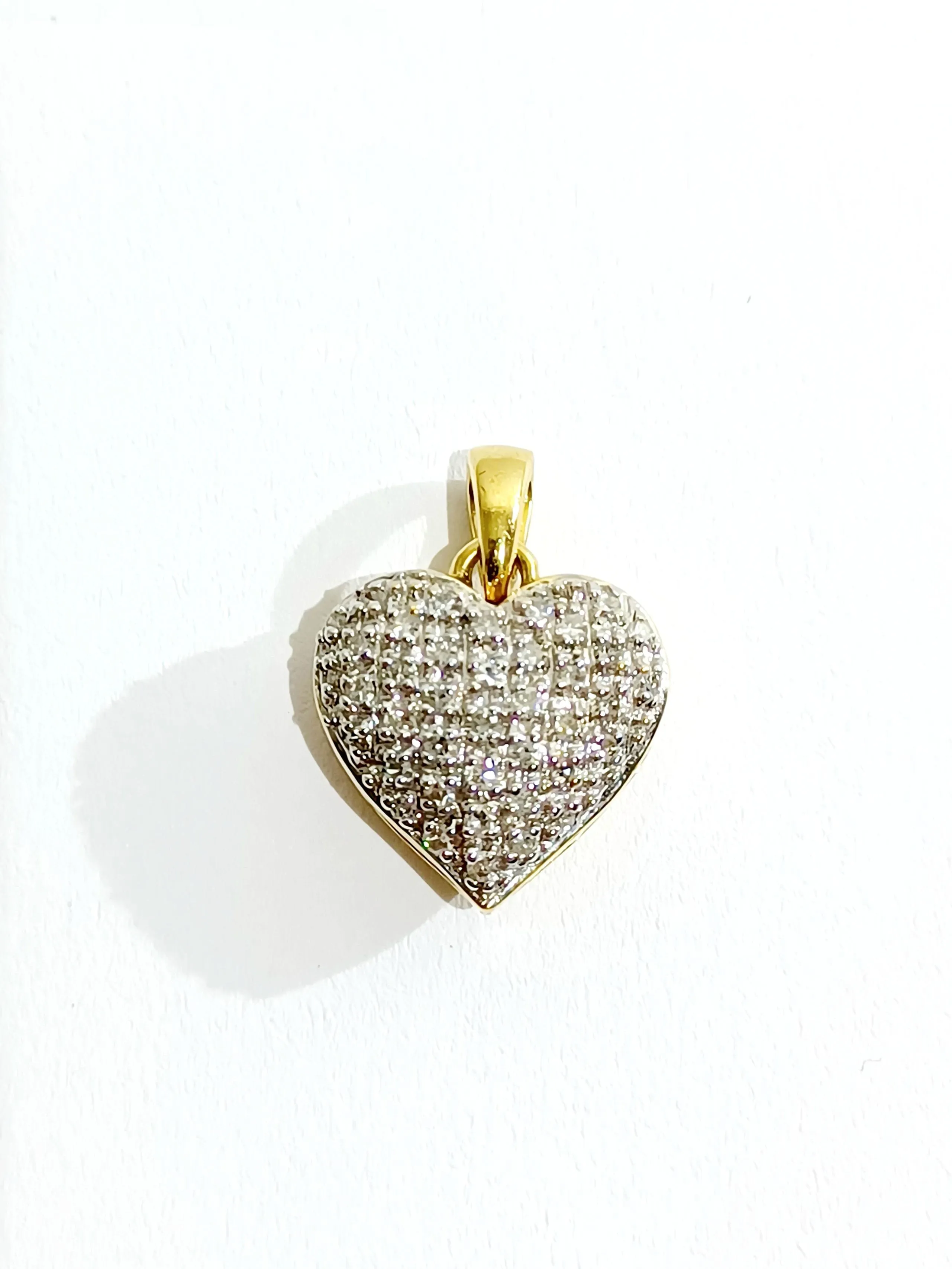 Pendentif cœur Or jaune Diamants sold by 58 Facettes product image thumbnail 4