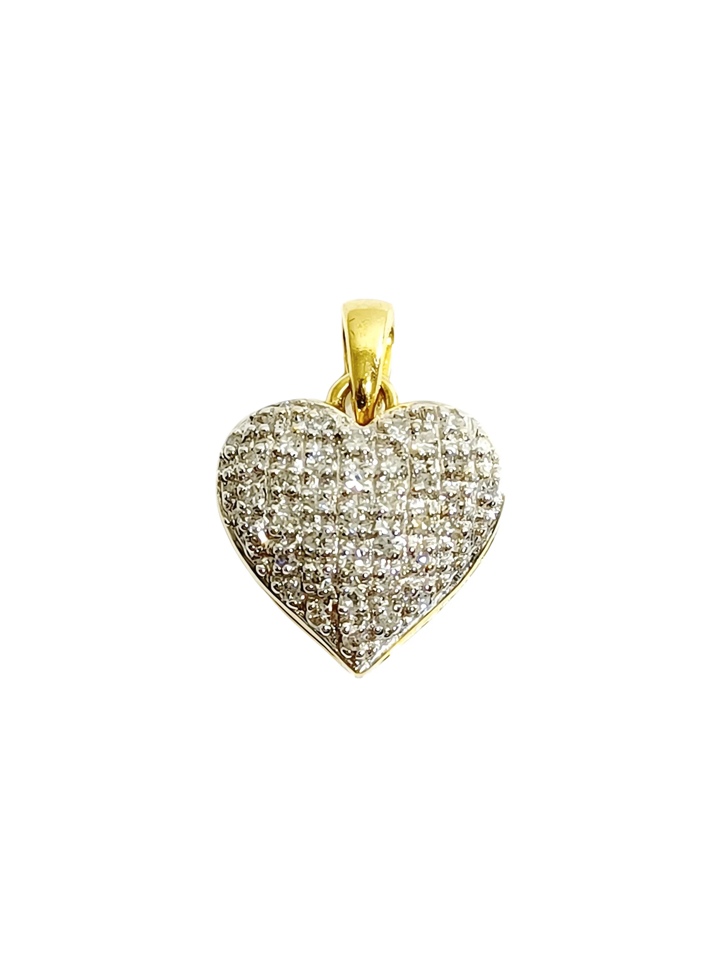 Pendentif cœur Or jaune Diamants sold by 58 Facettes