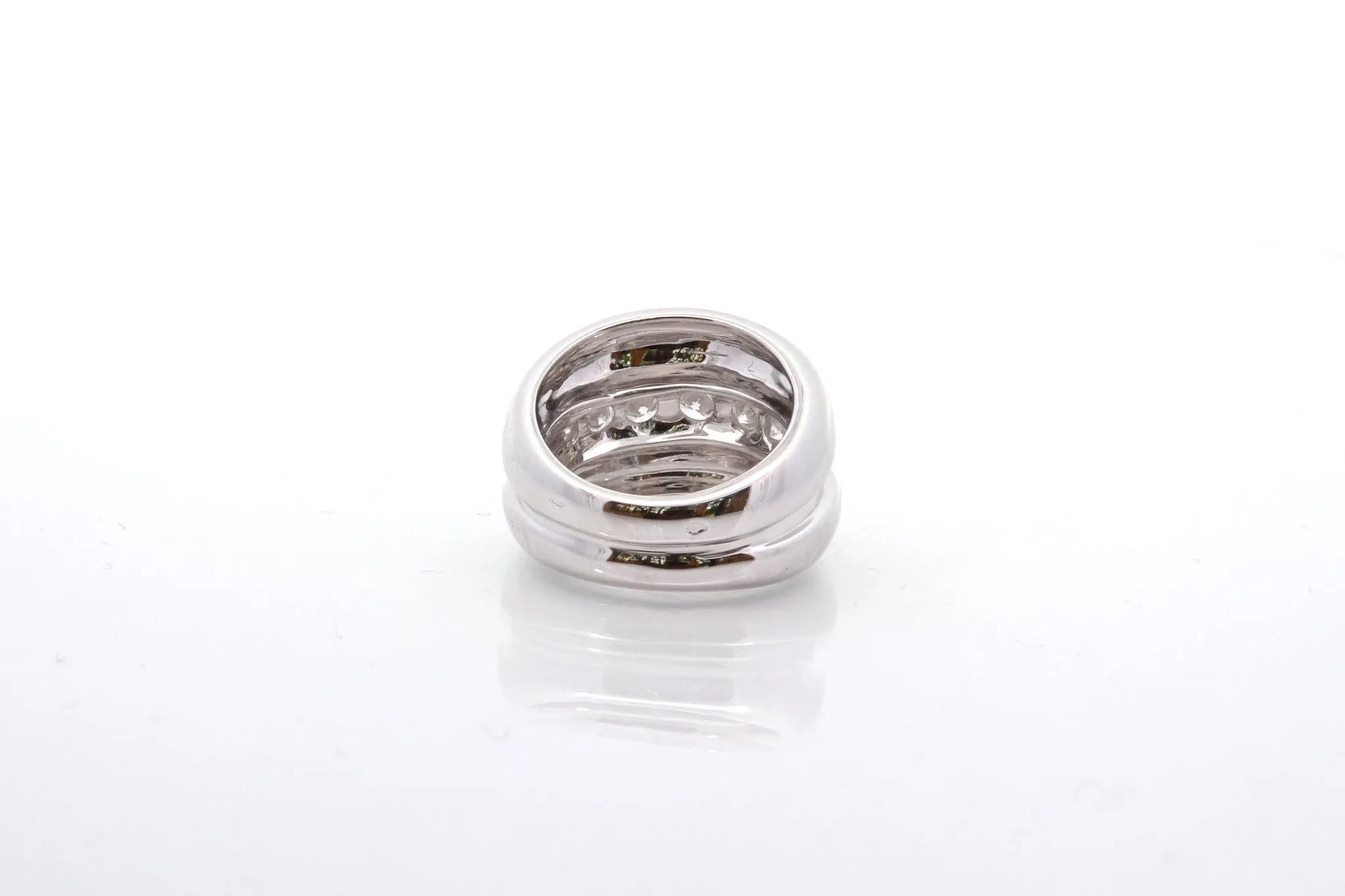 Bague bandeau diamants en or blanc sold by 58 Facettes product image thumbnail 5