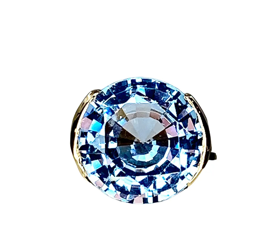 Bague Or jaune Aigue-marine sold by 58 Facettes
