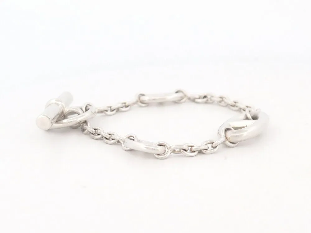 bracelet HERMES farandole chaine d'ancre argent sold by 58 Facettes product image thumbnail 5