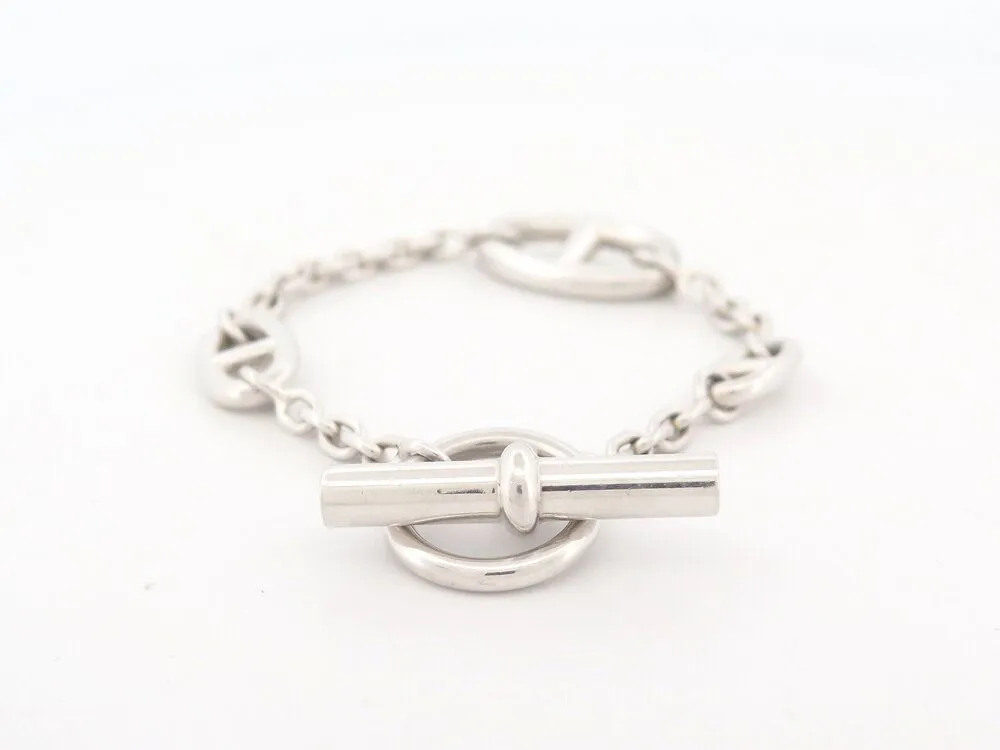 bracelet HERMES farandole chaine d'ancre argent sold by 58 Facettes product image thumbnail 2
