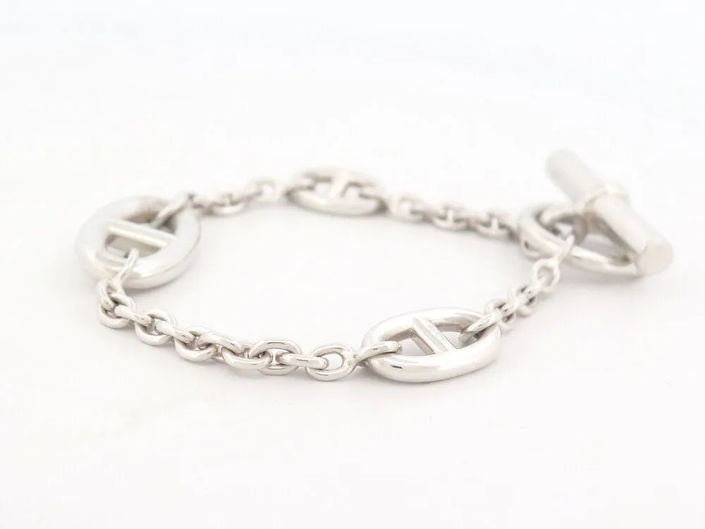 bracelet HERMES farandole chaine d'ancre argent sold by 58 Facettes product image thumbnail 3