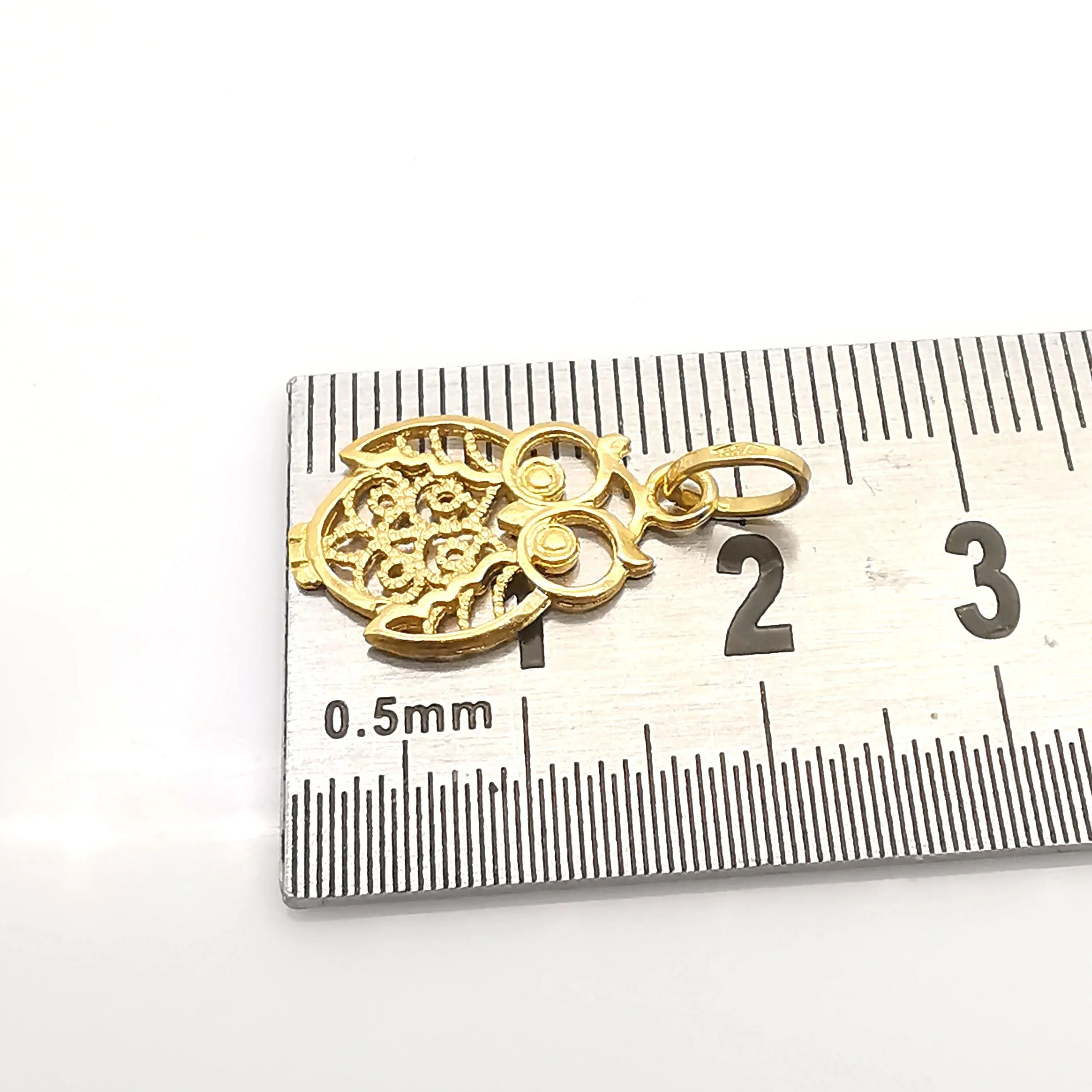 pendentif hibou en or jaune sold by 58 Facettes product image thumbnail 3