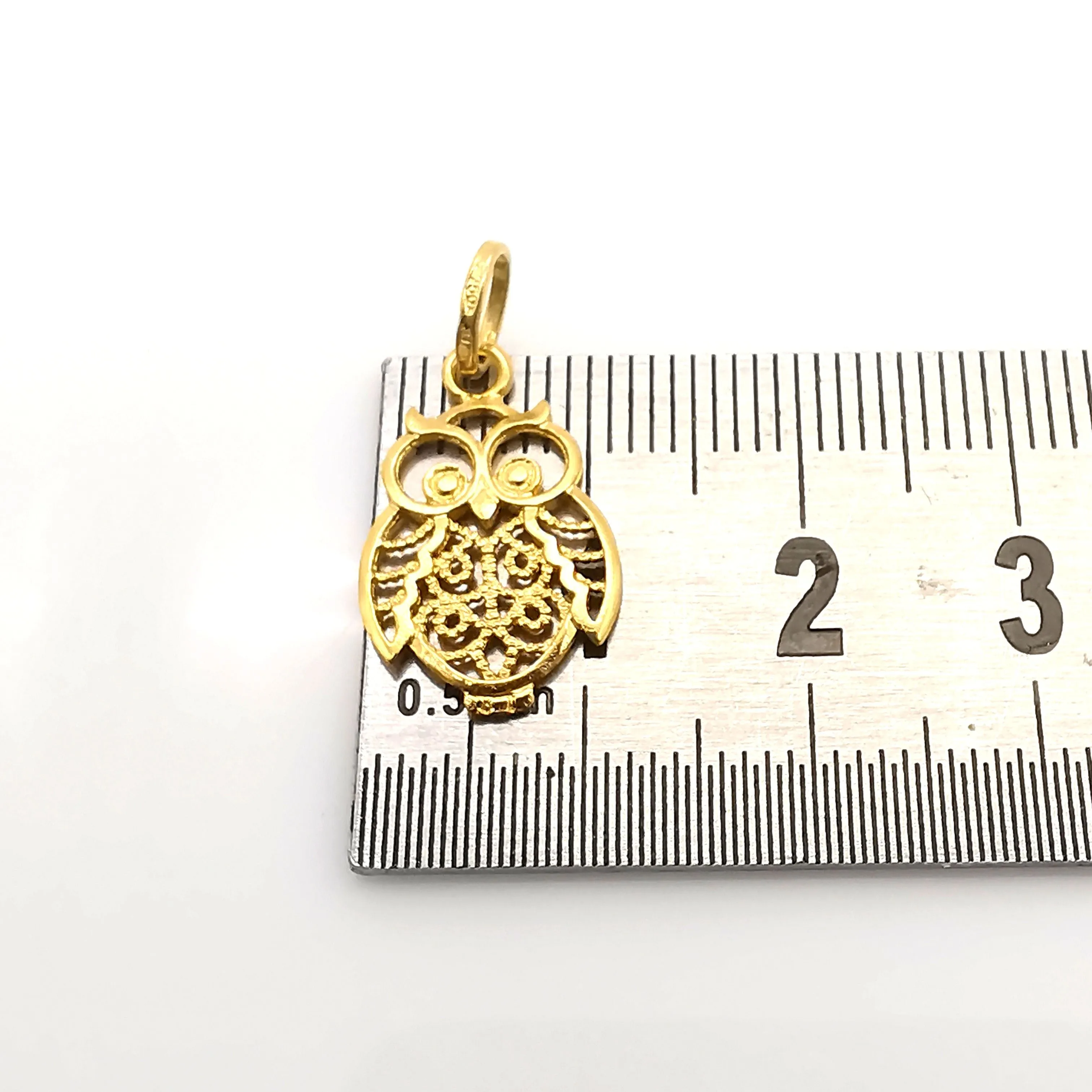 pendentif hibou en or jaune sold by 58 Facettes product image thumbnail 4