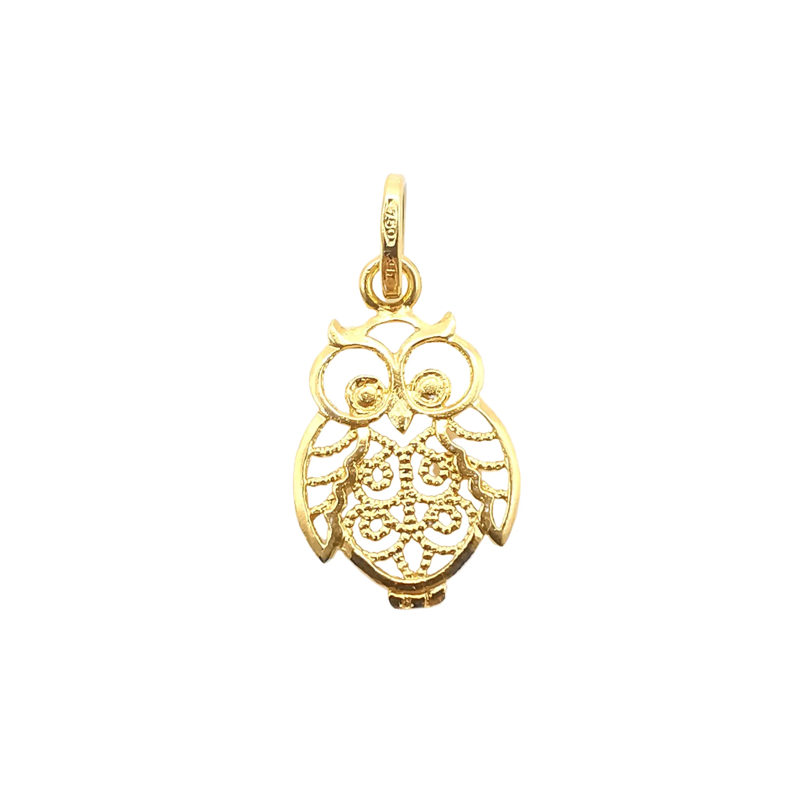 pendentif hibou en or jaune sold by 58 Facettes