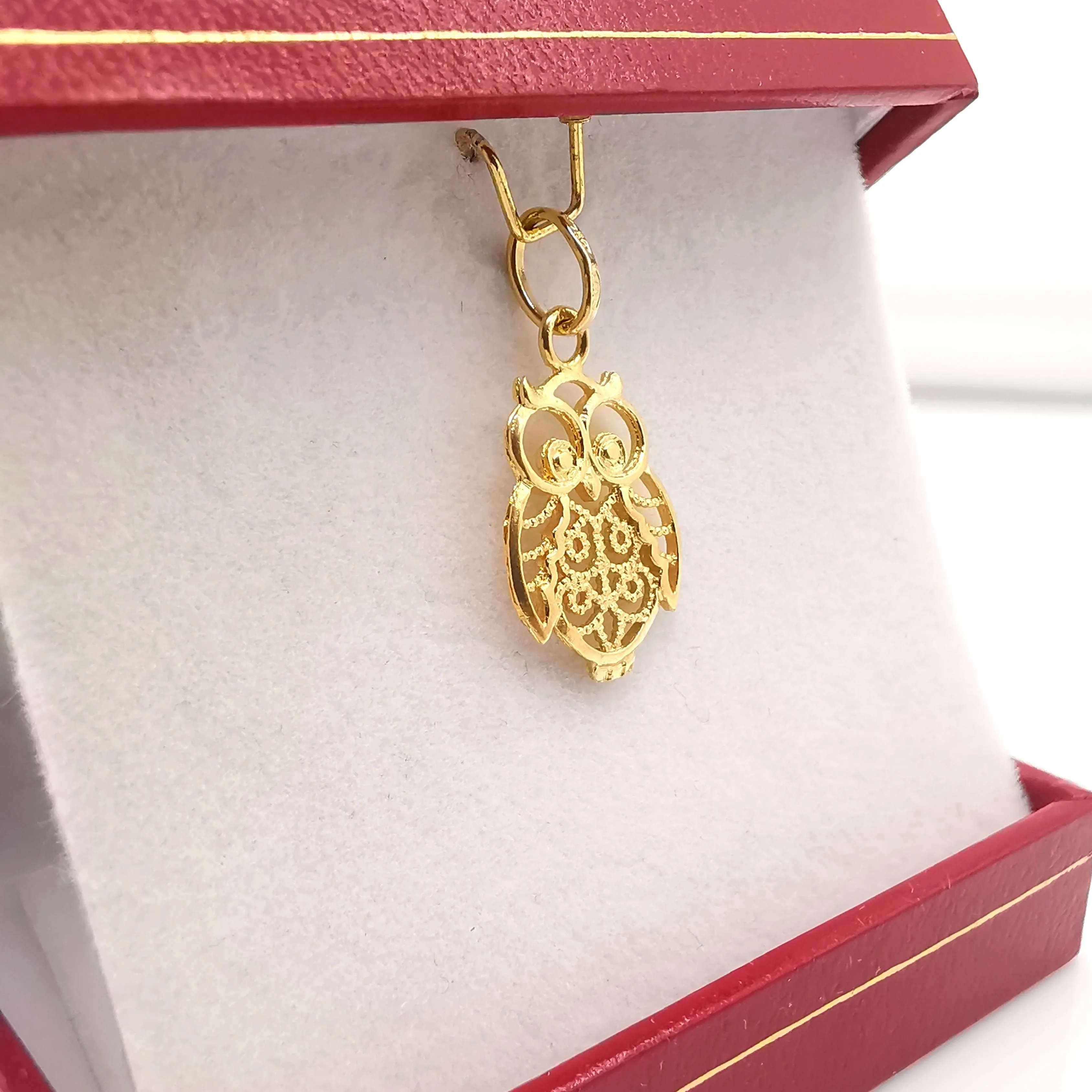 pendentif hibou en or jaune sold by 58 Facettes product image thumbnail 5