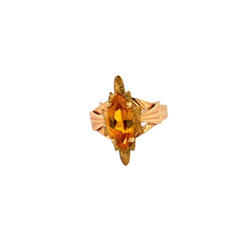 Bague Marquise Or Jaune 18k & Saphir sold by 58 Facettes