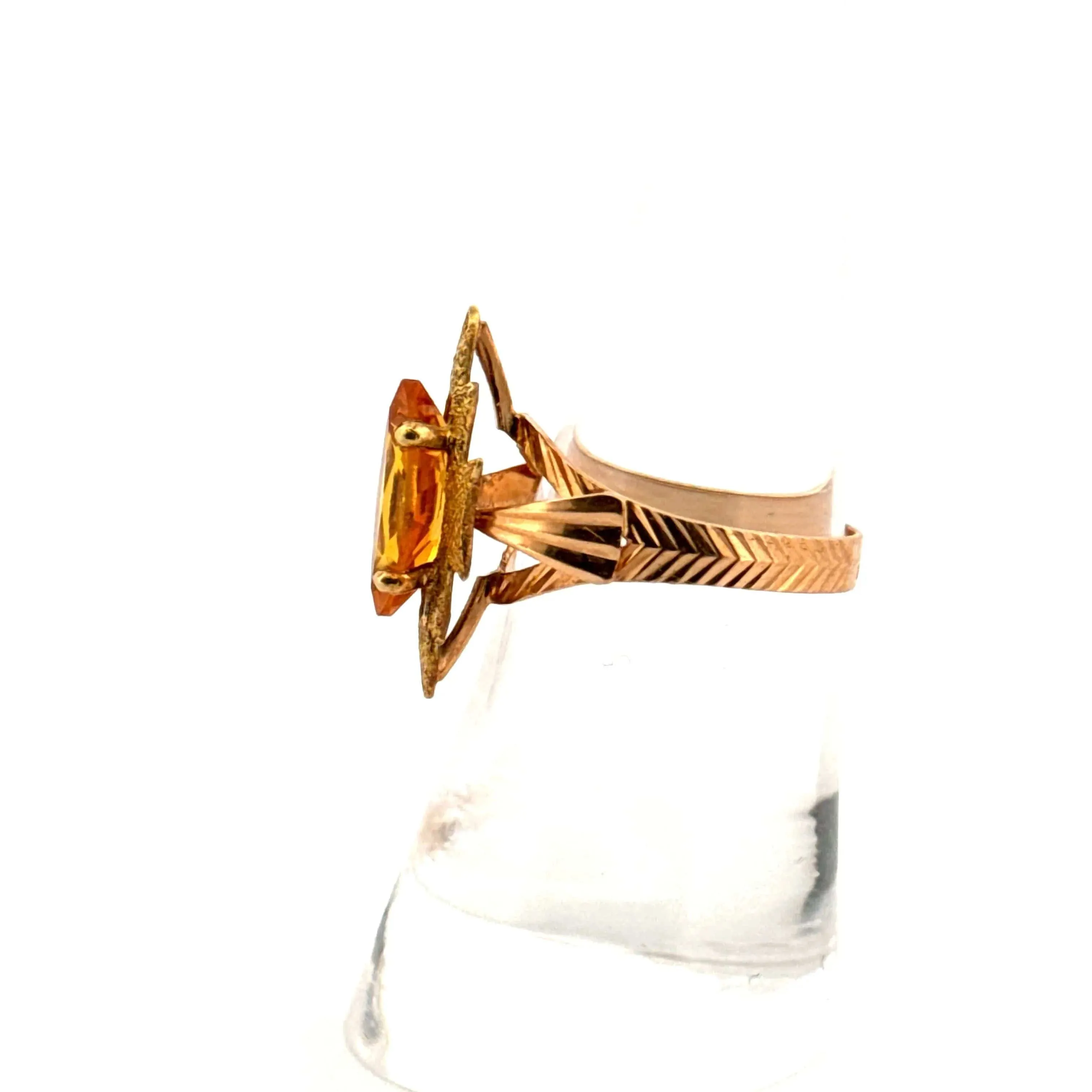 Bague Marquise Or Jaune 18k & Saphir sold by 58 Facettes product image thumbnail 3