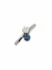 Bague Toi et Moi en or blanc 18 carats diamant et saphir sold by 58 Facettes