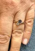 Bague Toi et Moi en or blanc 18 carats diamant et saphir sold by 58 Facettes